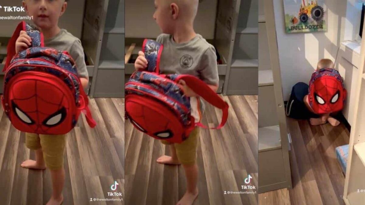 Niño aprende a protegerse ante tiroteos en Estados Unidos.