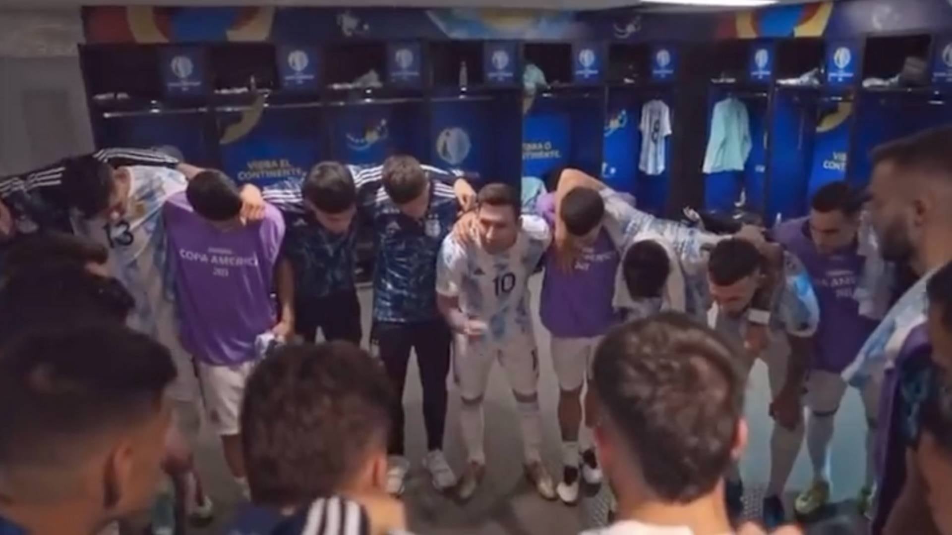 La arenga de Leo Messi antes de la final de la Copa América 2021