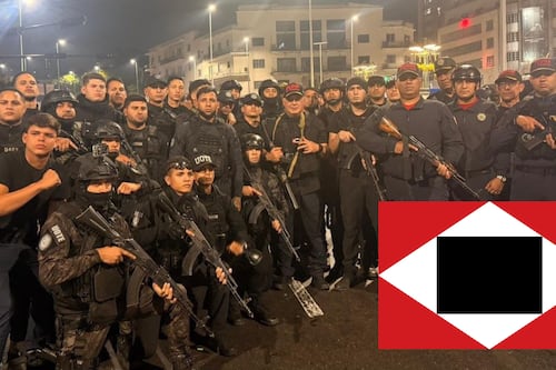 Con fusil y bandera de “Guerra a muerte” Diosdado Cabello recorre las calles de Caracas