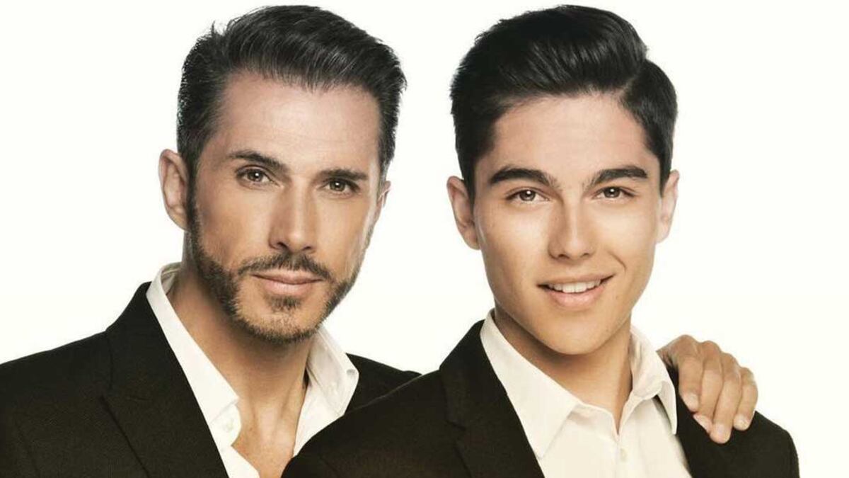 Sergio Mayer y su hijo