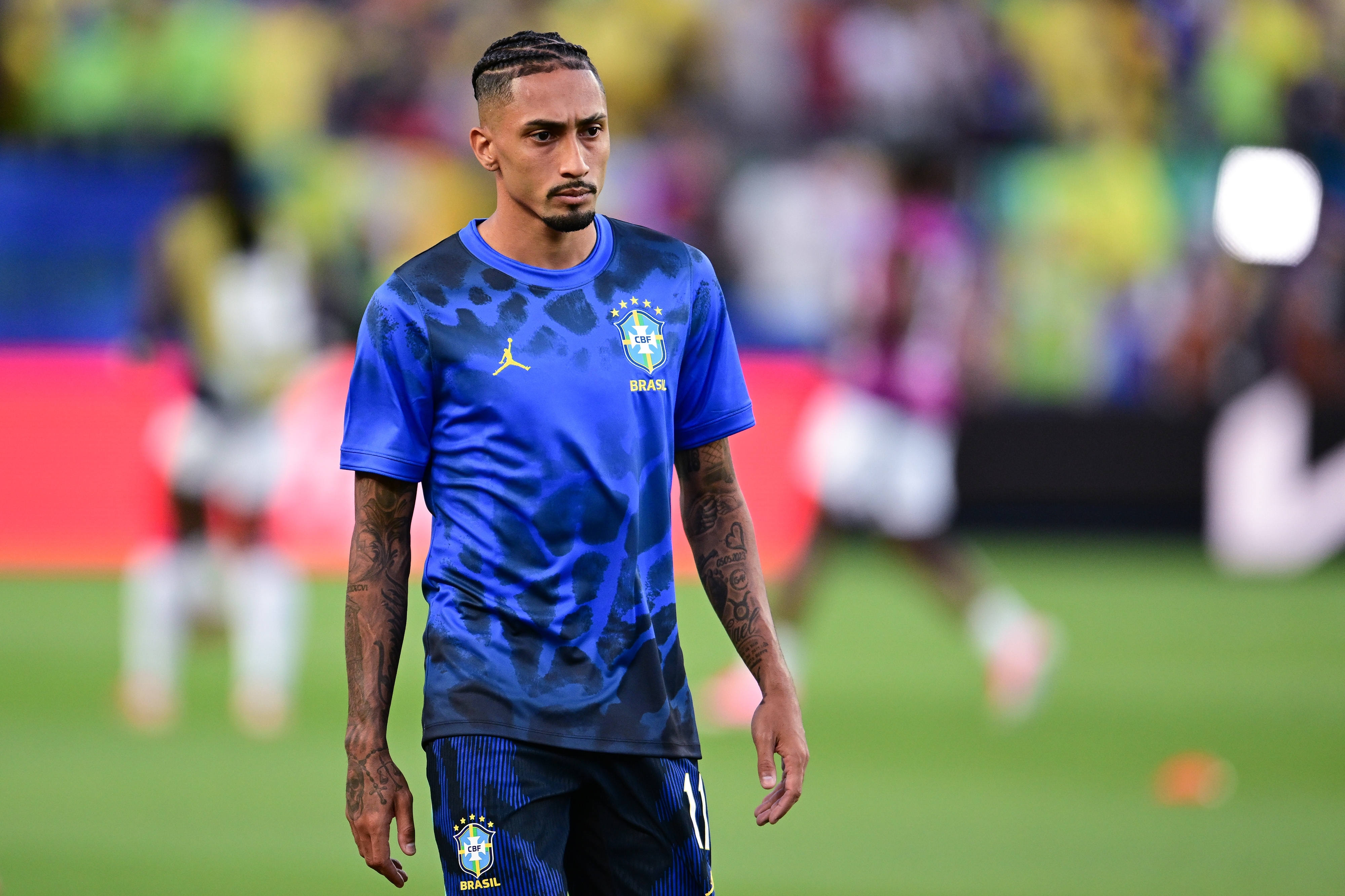 Raphinha sale lesionado del Mundial