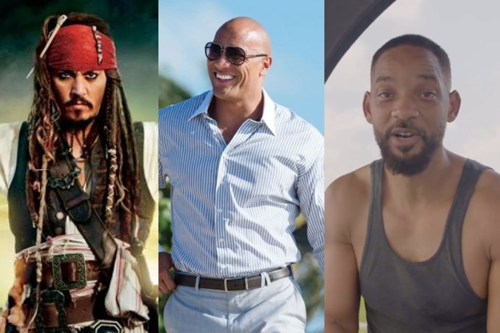 Dwayne Johnson podría sustituir a Johnny Depp y Will Smith