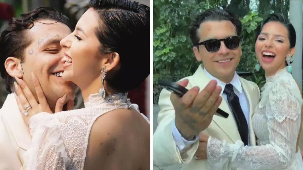 Ángela Aguilar y Christian Nodal.