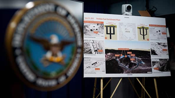 Alcance de bombardeos de EEUU sobre Irán