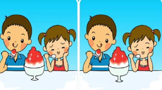 Encuentra las tres diferencias.