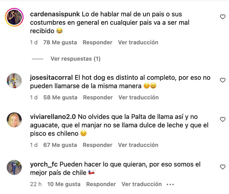 Comentarios de publicación de David Noah | Captura: Instagram