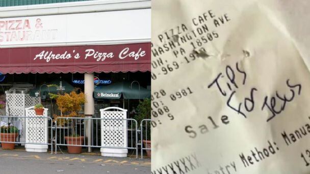 El joven no dio esta propina de buena fe