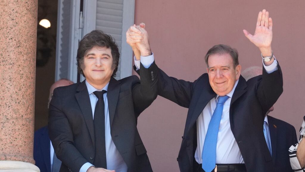 Edmundo González y Javier Milei