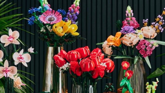 Las flores de Lego se hicieron tendencia este 14 de febrero