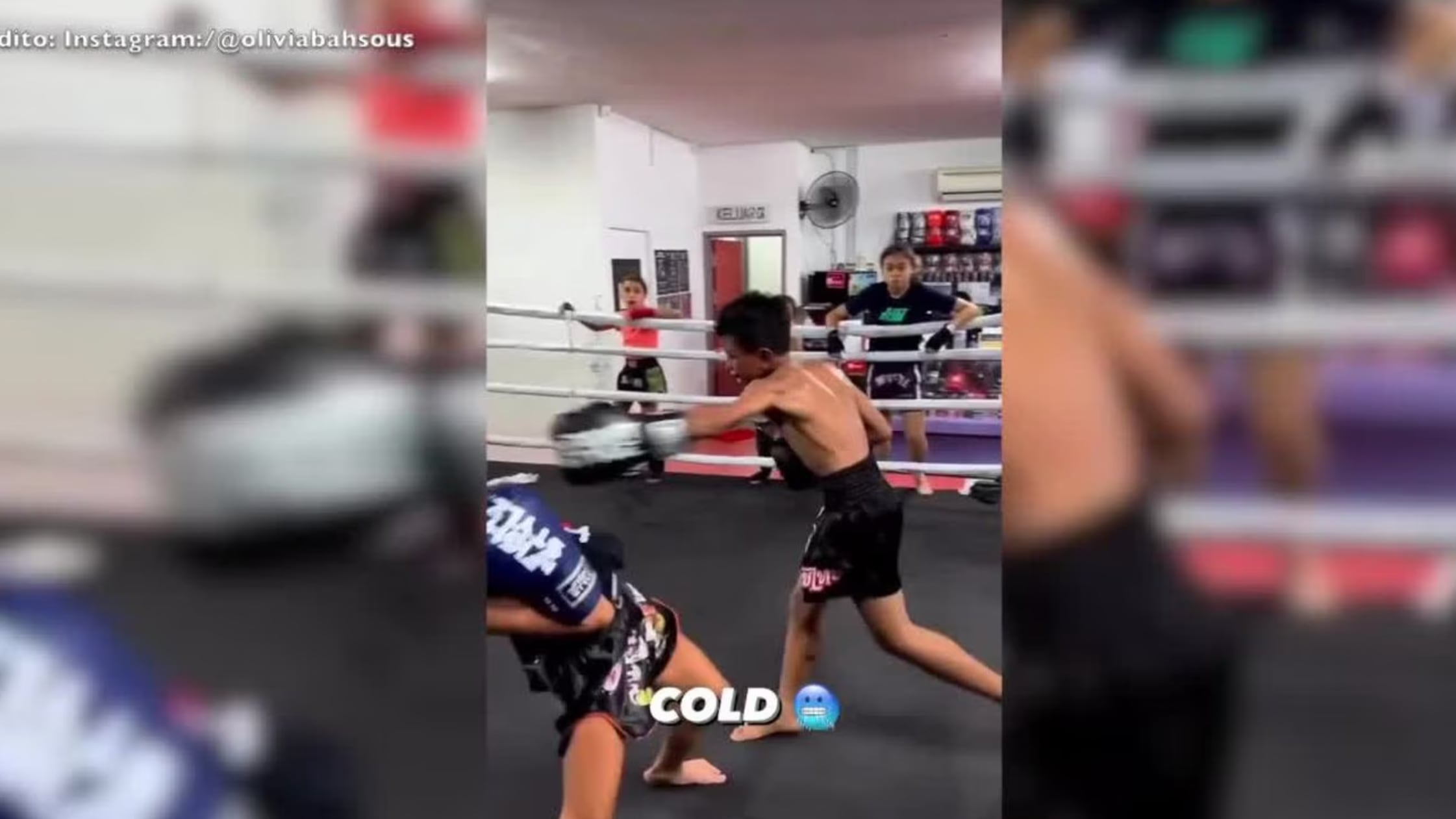 La niña defendió el poder femenino en el boxeo