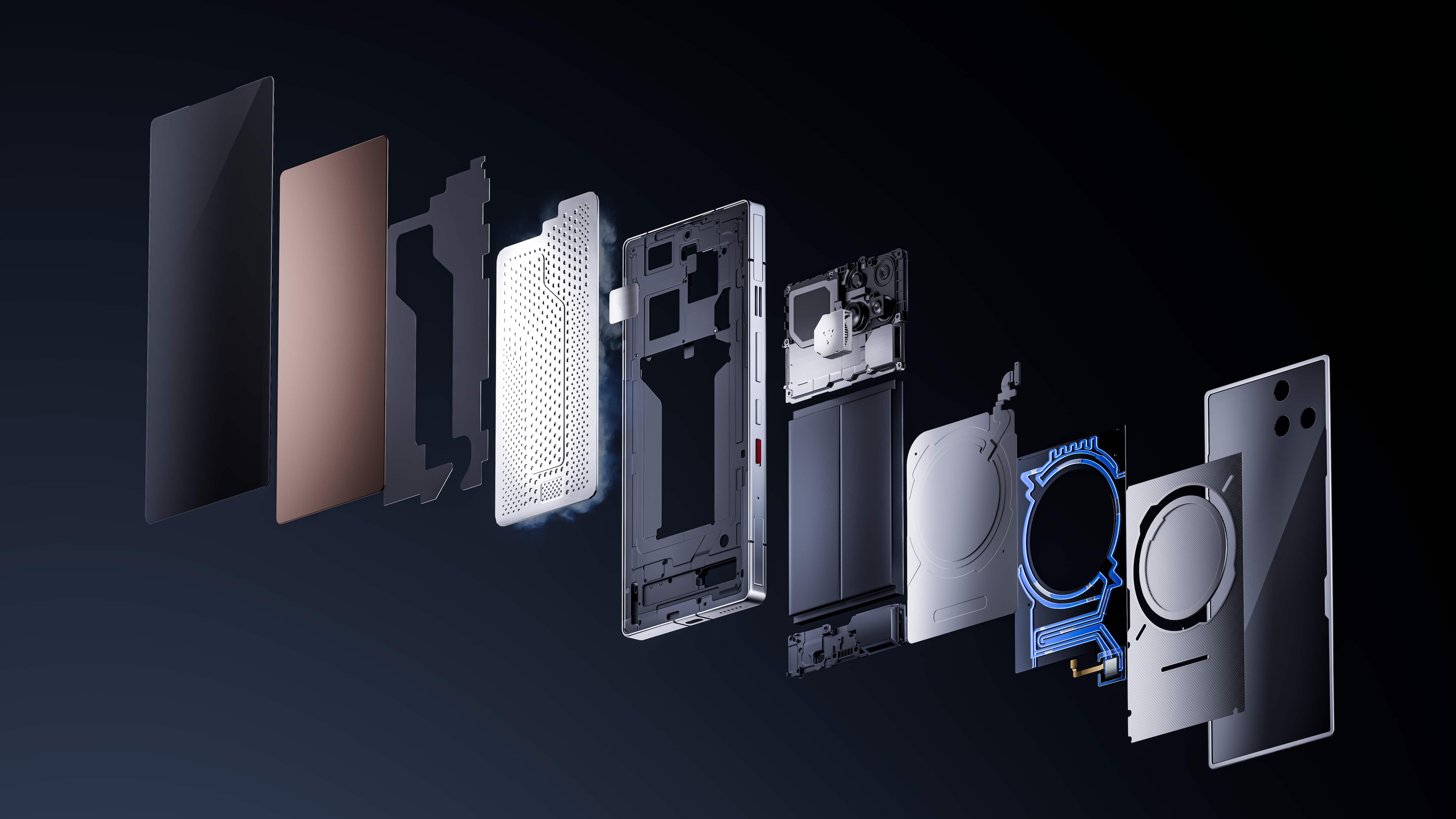 El REDMAGIC 11 Pro, un smartphone de la marca REDMAGIC pensando en gamers, destaca por ser el primer teléfono celular del mundo con refrigeración líquida. Foto: Cortesía.