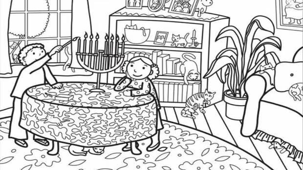 Descubre en dónde se esconden los gatos.