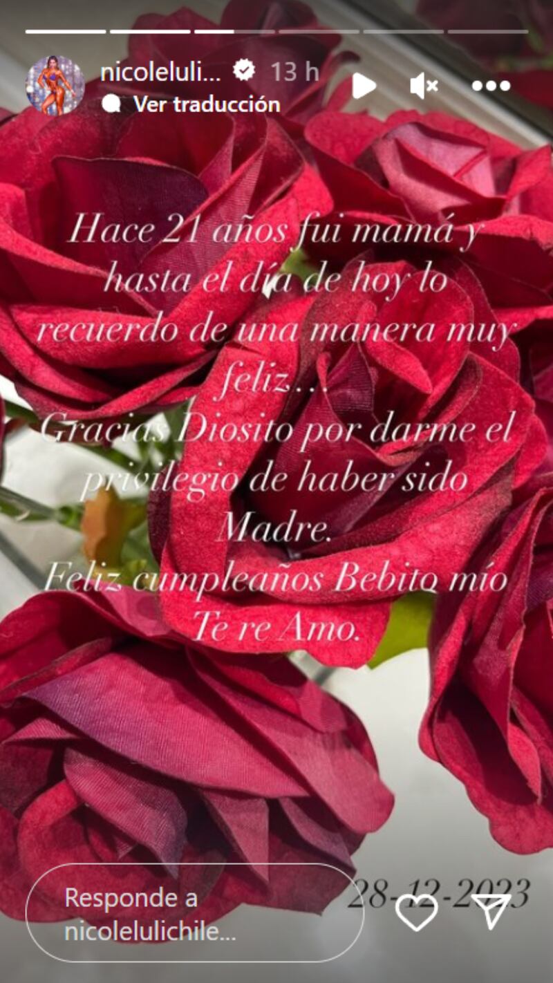 Historia de Nicole Moreno | Fuente: Instagram