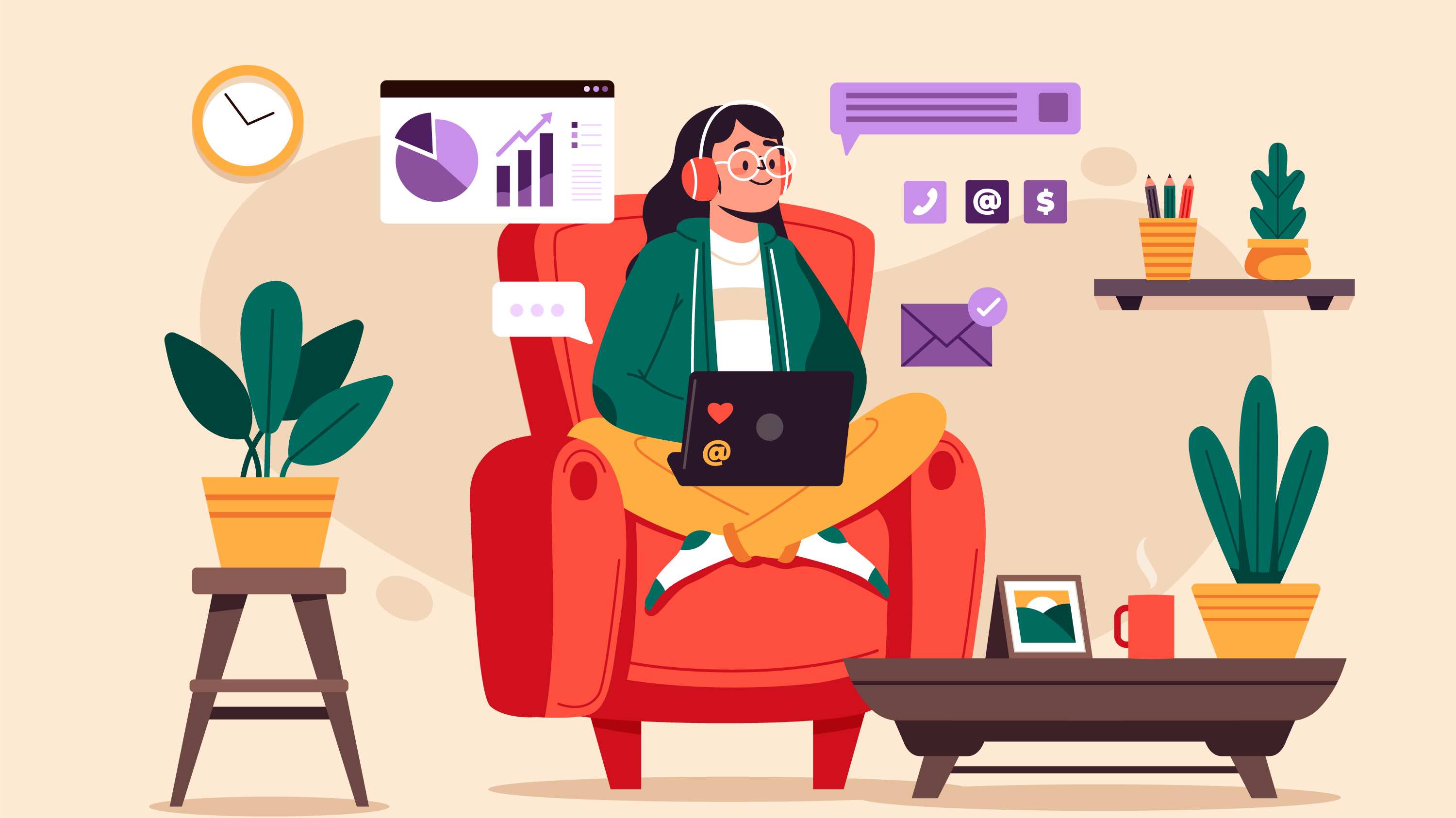 Una imágen que representa teletrabajo