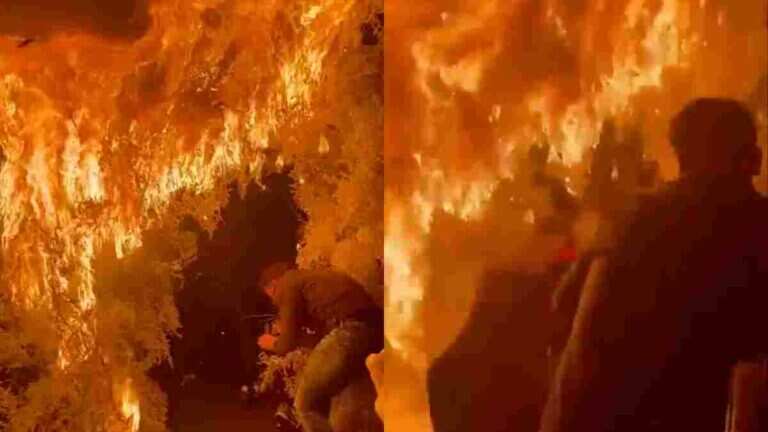 Las llamas causaron pánicos en los comensales