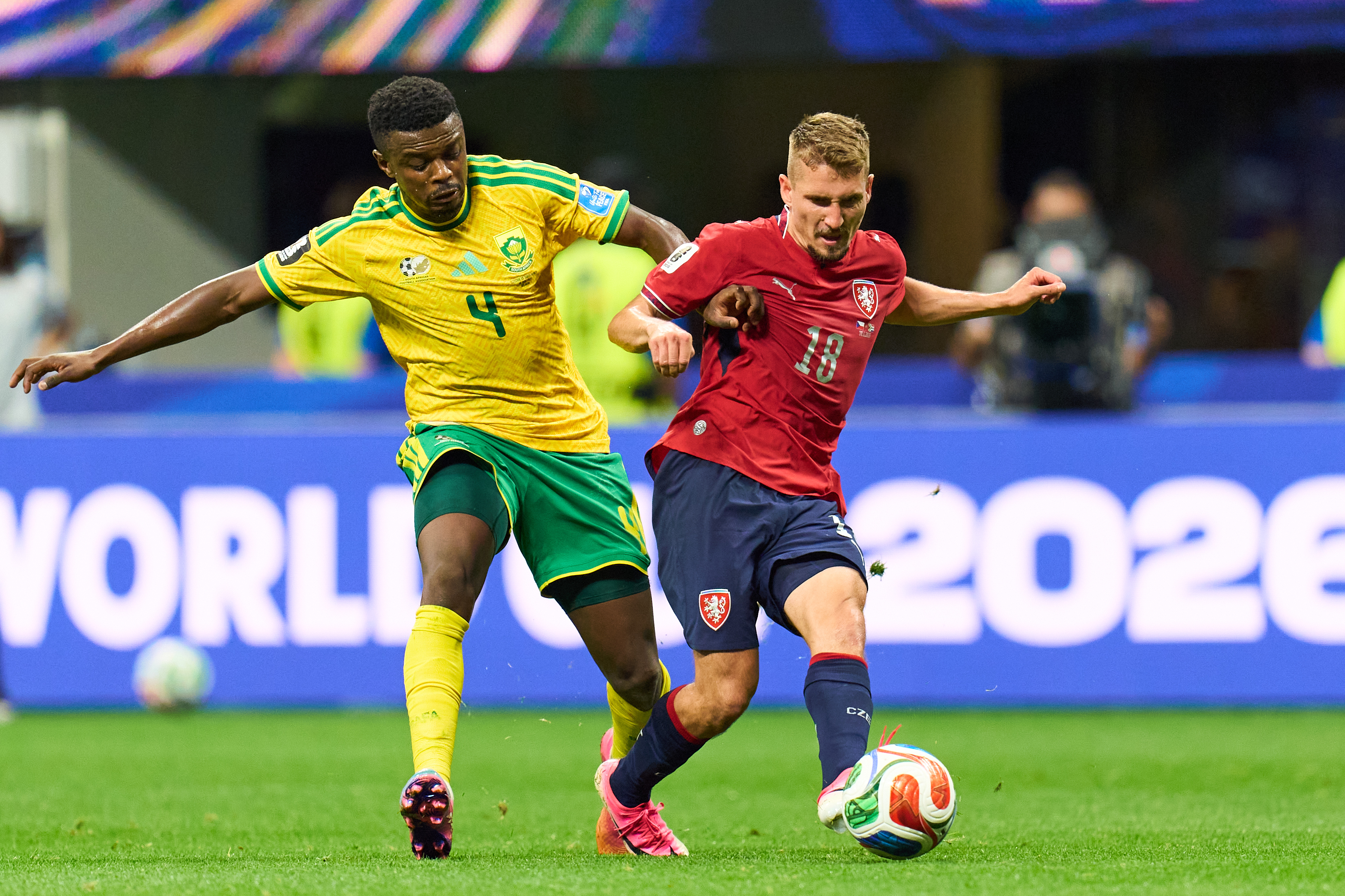 Chequia y los Bafana Bafana igualaron a uno