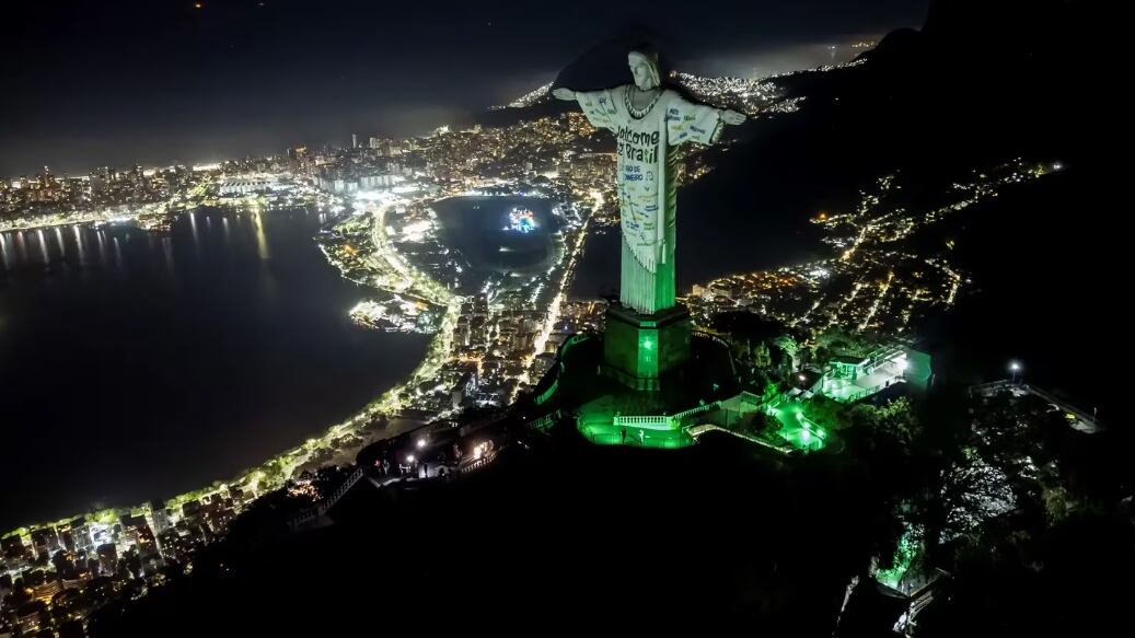 El Cristo Redentor recibió a Taylor Swift.