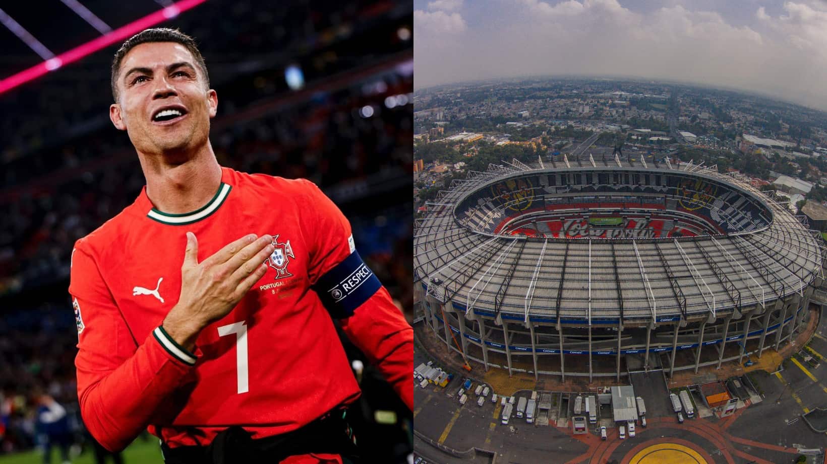Cristiano Ronaldo jugaría en el Estadio Azteca.