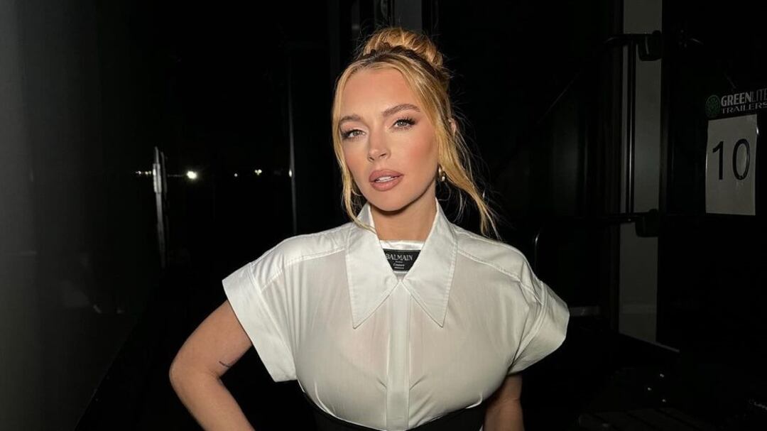 A cor de cabelo de Lindsay Lohan é perfeita para copiar em qualquer época do ano