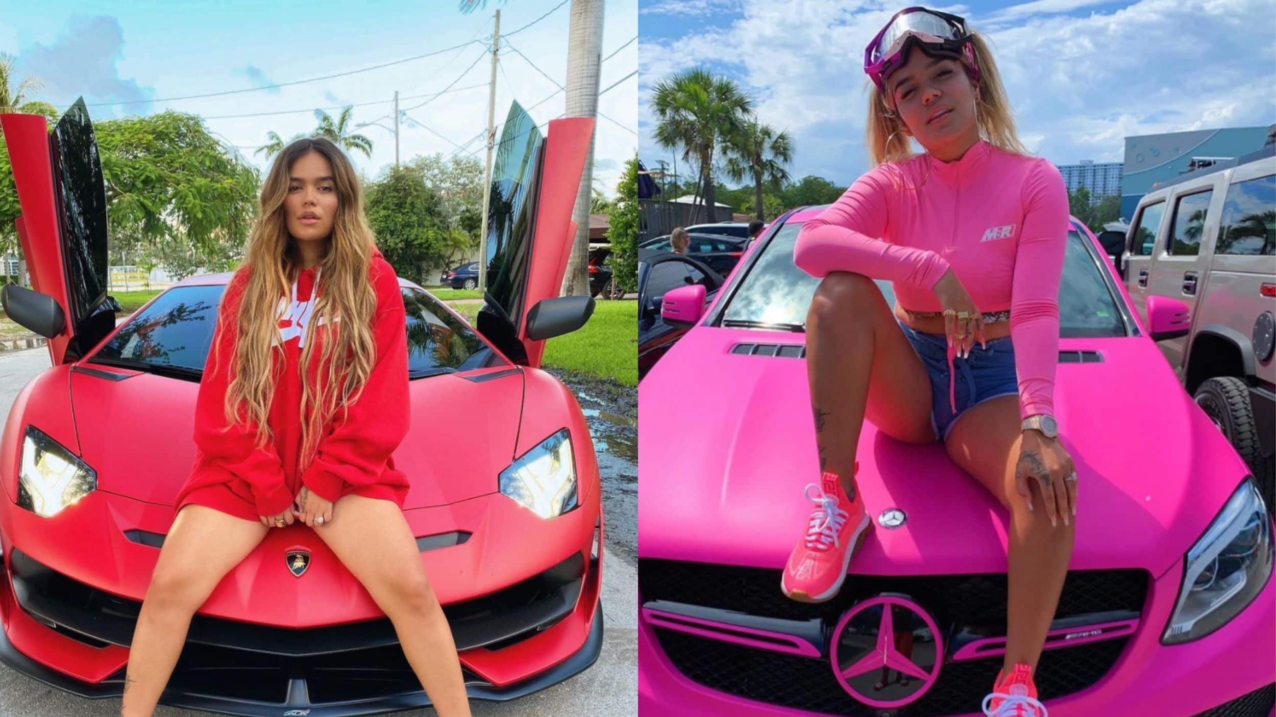 Esta es la lujosa colección de carros que posee Karol G