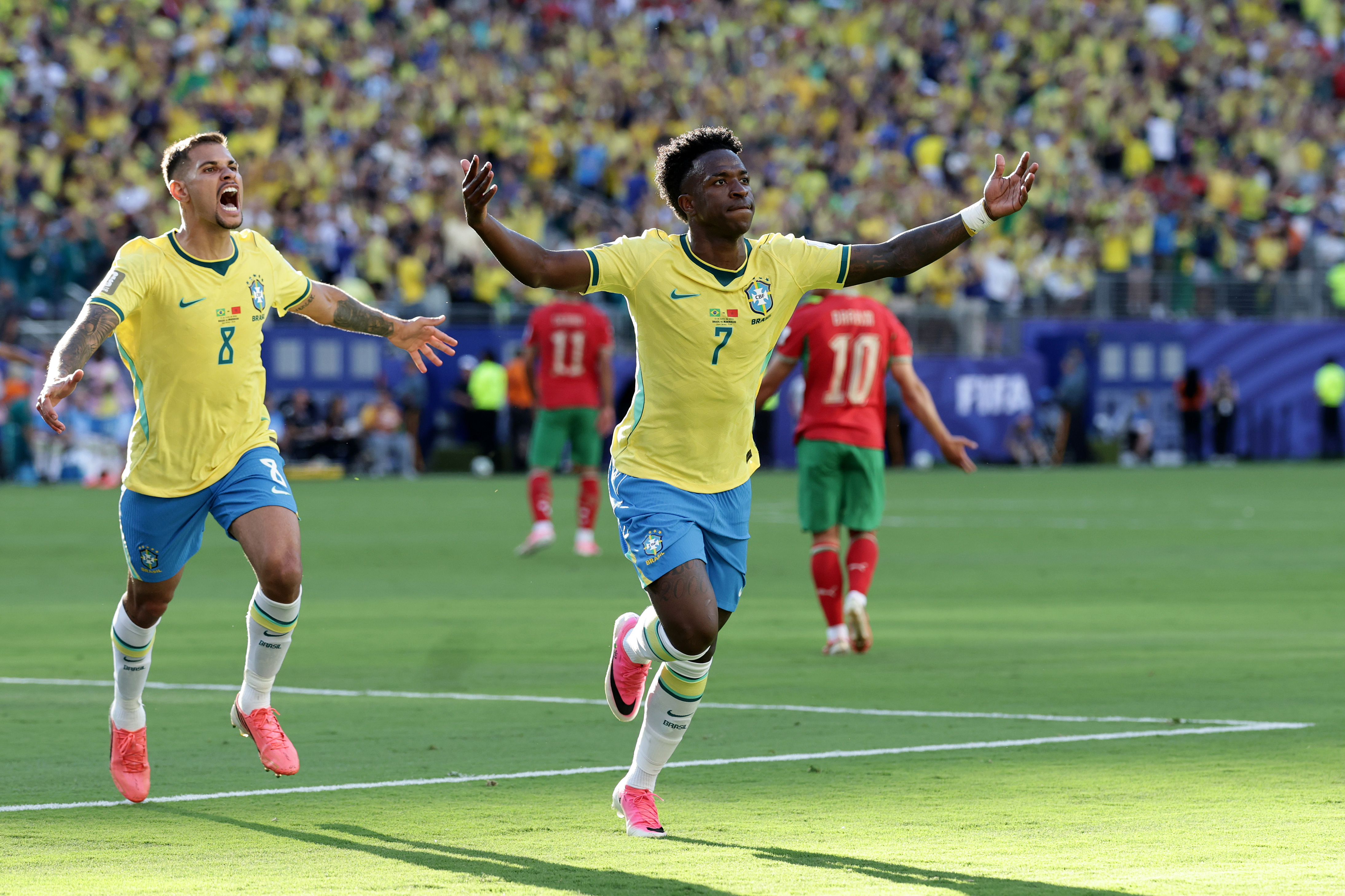 Brasileña se roba la atención en el Brasil vs Marruecos por sorprendente físico ¿Quién es?