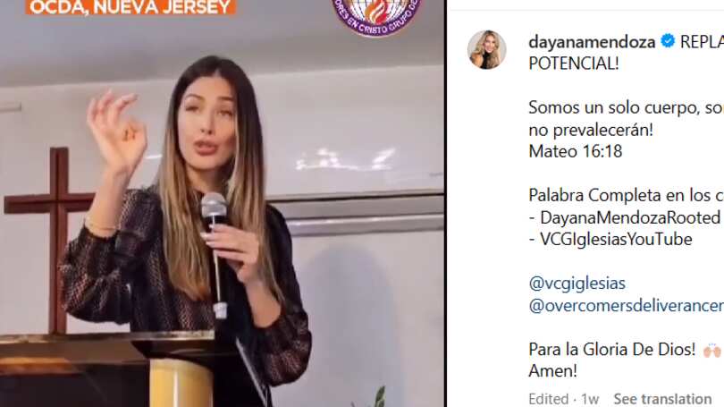 dayana mendoza evangelica
