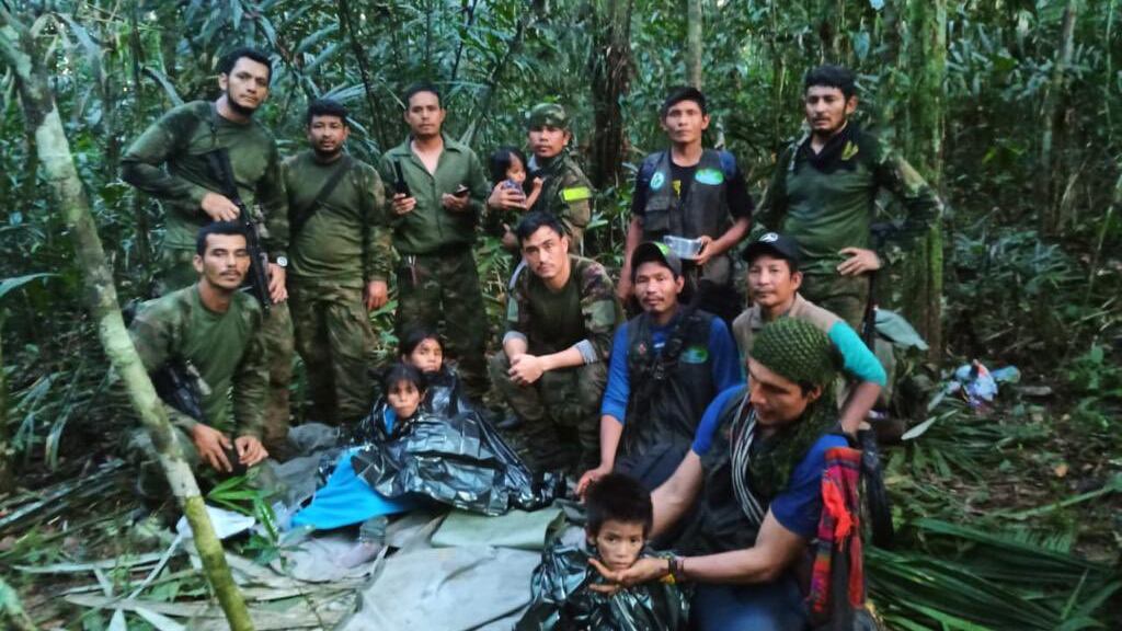 Bajo grado de desnutrición fueron recuperados los niños en la selva amazónica de Colombia.