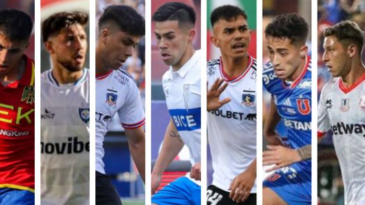 Villagra, Loyola, Damián Pizarro, Aravena, Vicente Pizarro, Assadi y Pérez / AgenciaUno y clubes