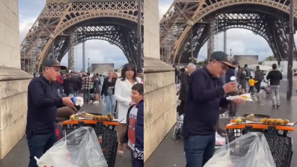 Los turistas y franceses se deleitan gracias al emprendimiento de Deivinson Campo en Francia.