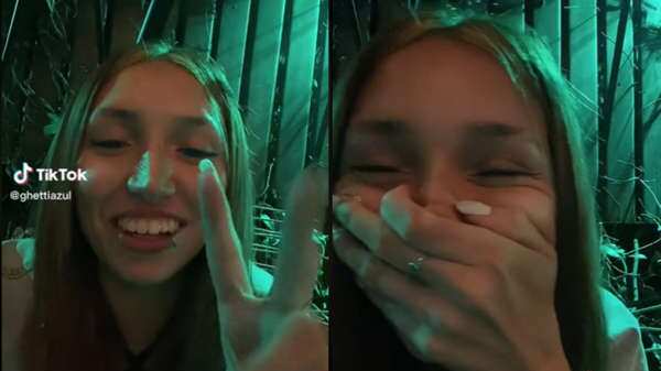 La muchacha se lo tomó de forma jocosa