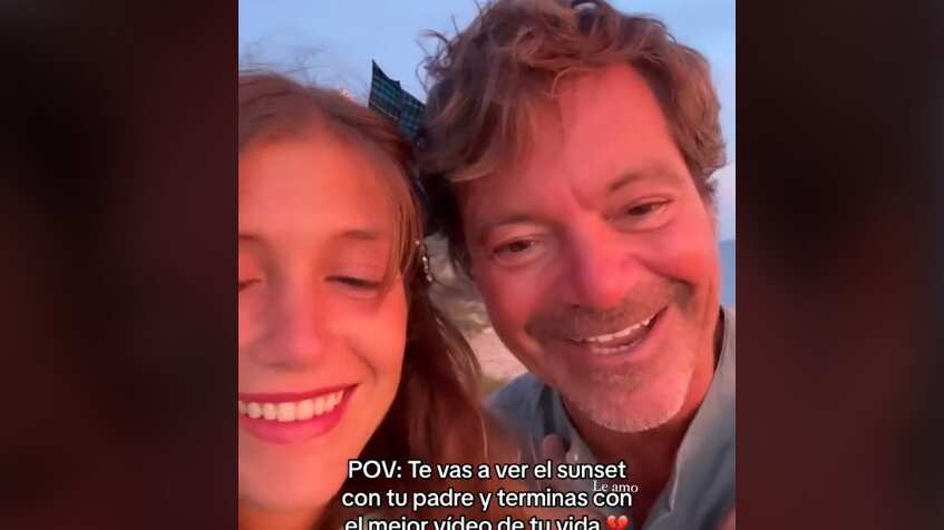 Eduardo inmortalizó en un video el hermoso regalo para su hija Miri