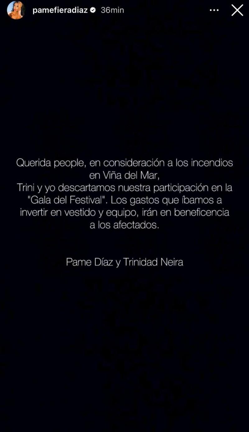 Historia de Pamela Díaz | Instagram