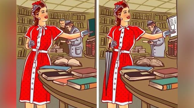 Encuentra las ocho diferencias.