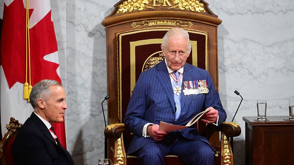 Carlos III y Mark Carney
