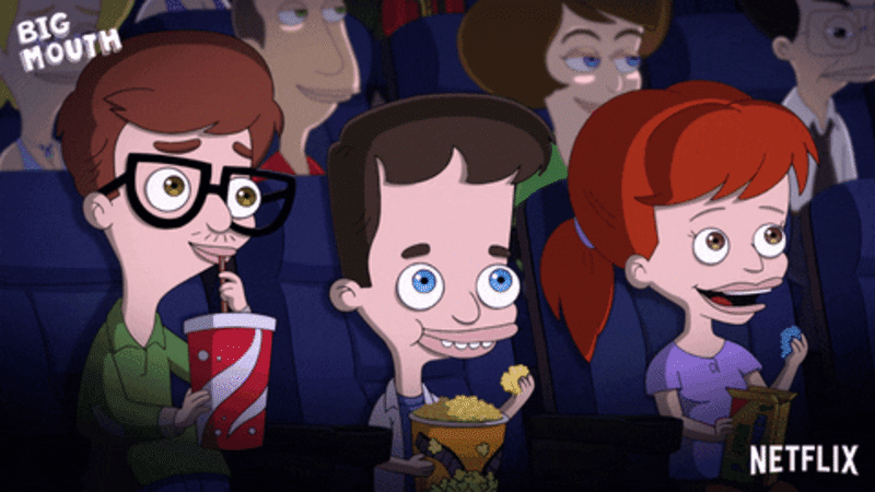 Gif de “Big Mouth”, da Netflix