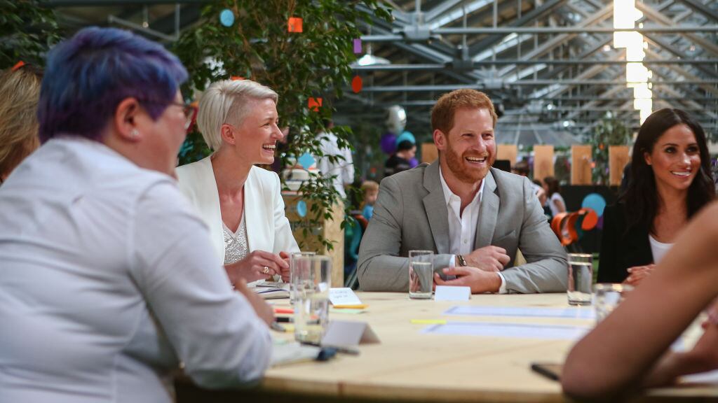 Foto del príncipe Harry con Meghan