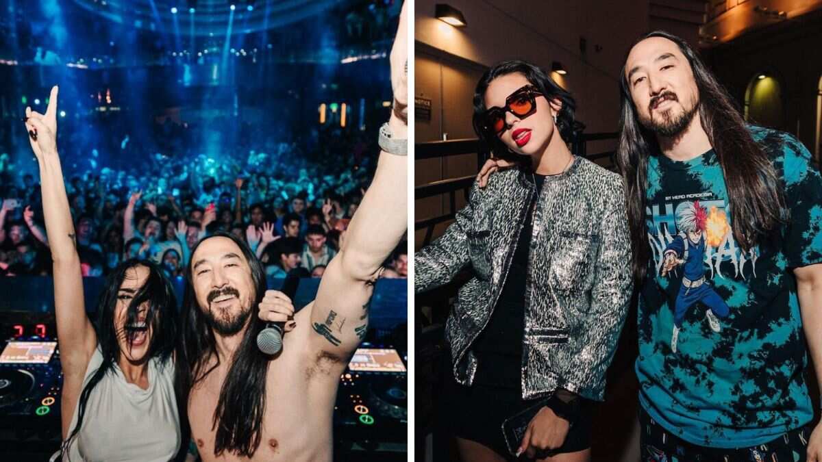 Ángela Aguilar y Danna Paola se han mostrado emocionadas por su trabajo con Steve Aoki.