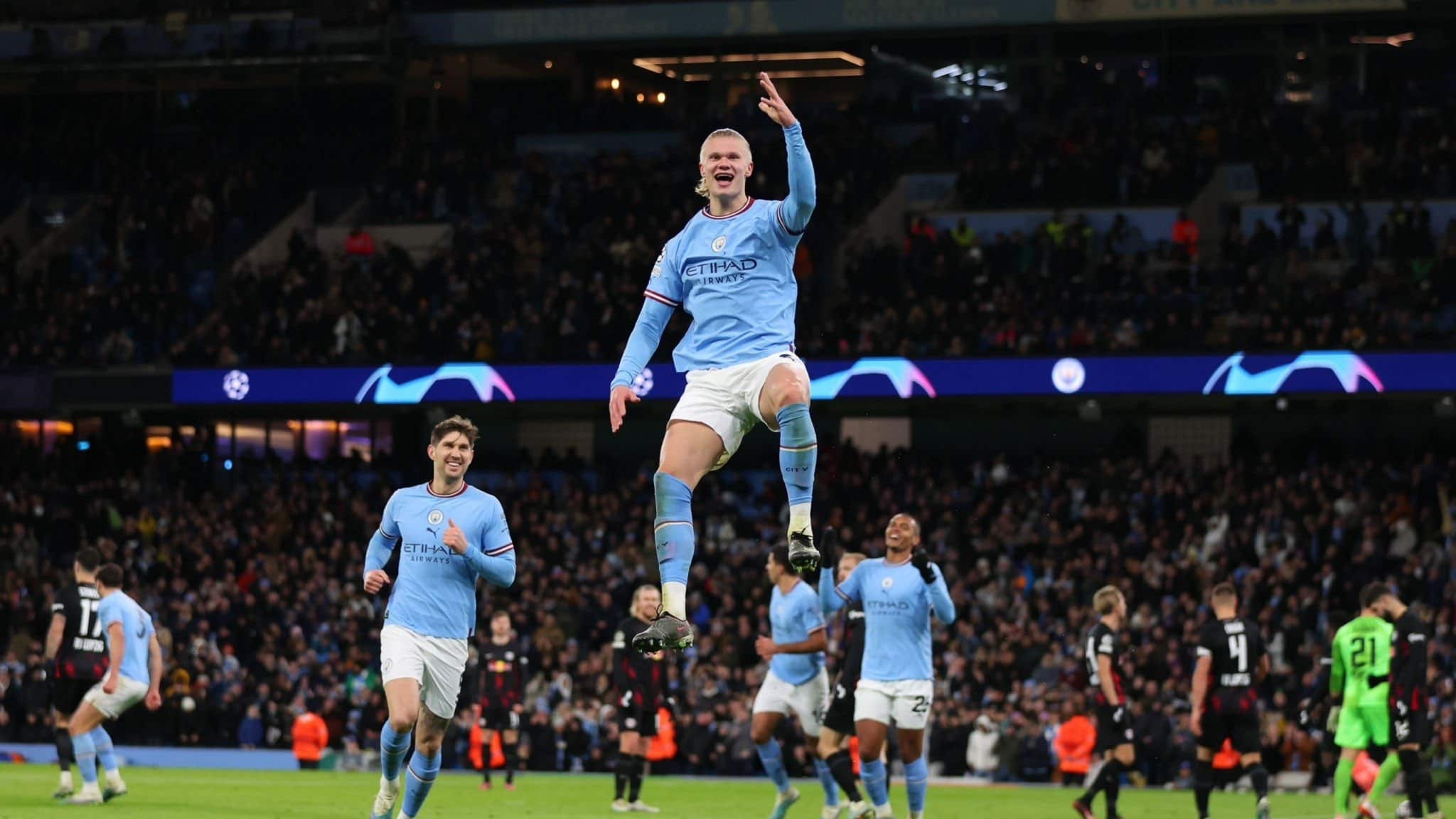 Erling Haaland con el Mancheter City y sus cinco goles en Champions League