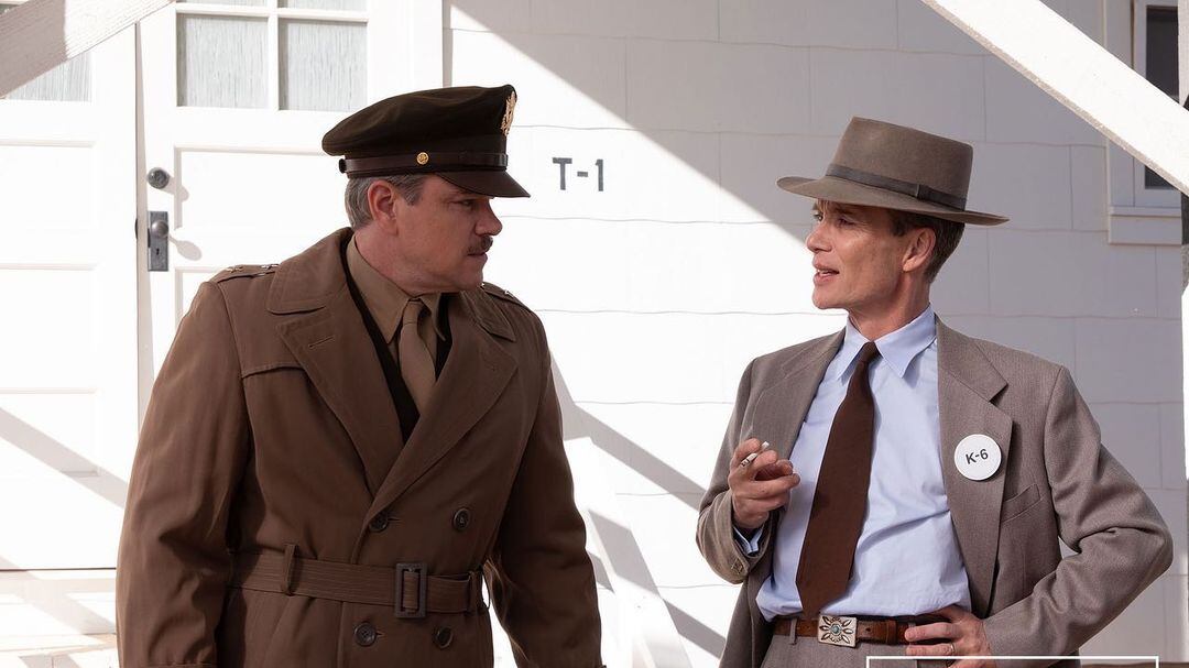 Matt Damon y Cillian Murphy en "Oppenheimer".