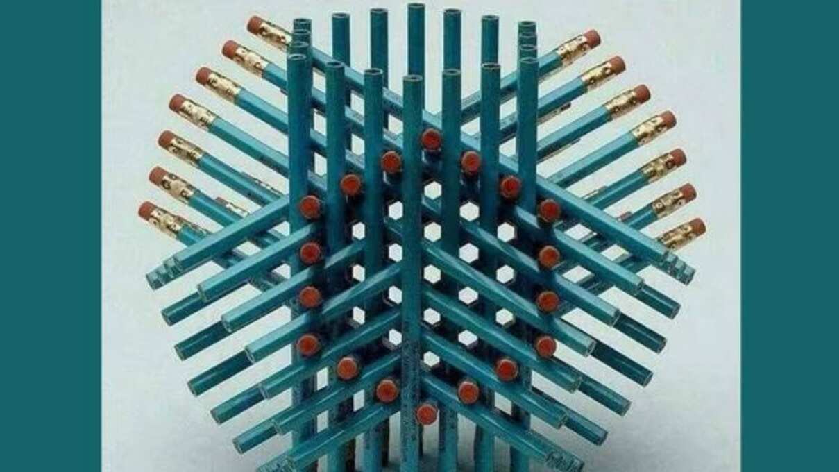 Descifra cuántos lápices hay en la imagen.