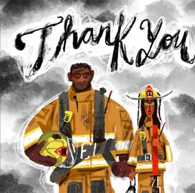Rinden homenaje a bomberos que combaten incendios en California