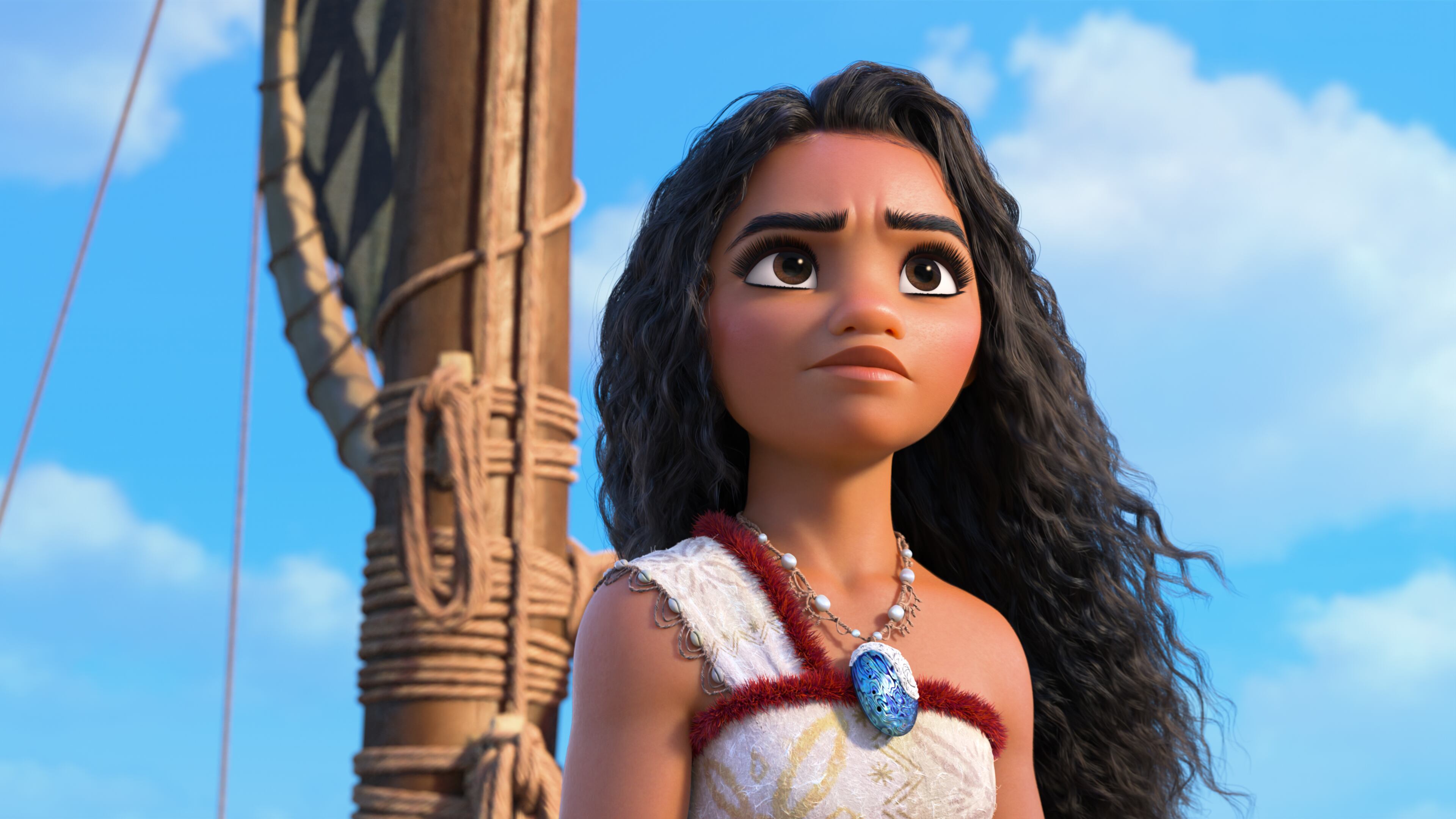 JOURNEY TO THE FAR SEAS -- In Walt Disney Animation Studios’ all-new feature film “Moana 2,” Moana (voice of Auli‘i Cravalho) must journey to the far seas of Oceania and into dangerous, long-lost waters for an adventure unlike anything she’s ever faced. Directed by David Derrick Jr., Jason Hand and Dana Ledoux Miller, and produced by Christina Chen and Yvett Merino, “Moana 2” features music by Grammy® winners Abigail Barlow and Emily Bear, Grammy nominee Opetaia Foa‘i, and three-time Grammy winner Mark Mancina. The all-new feature film opens in theaters on Nov. 27, 2024. © 2024 Disney Enterprises, Inc. All Rights Reserved.