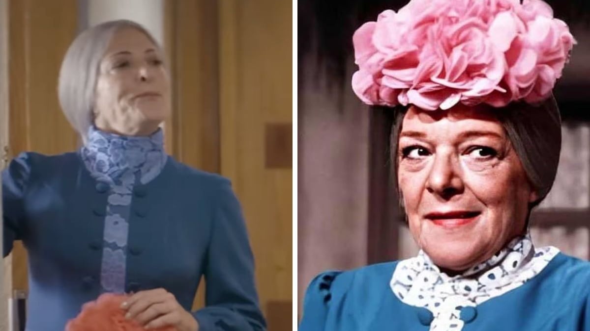 Andrea Noli como “Doña Clotilde”.