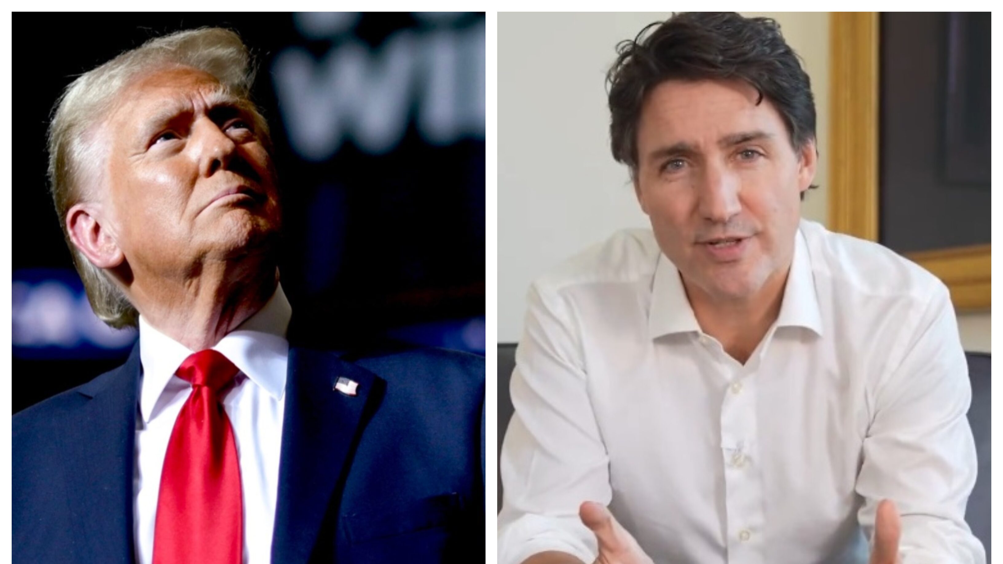 Los mandatarios de Estados Unidos y Canadá se reunieron en Mar-a-Lago.