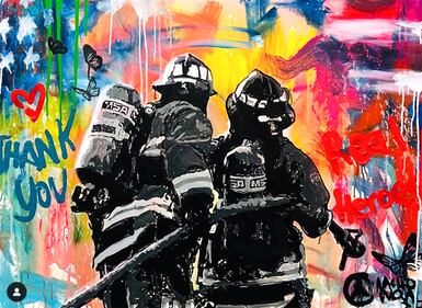 Rinden homenaje a bomberos que combaten incendios en California