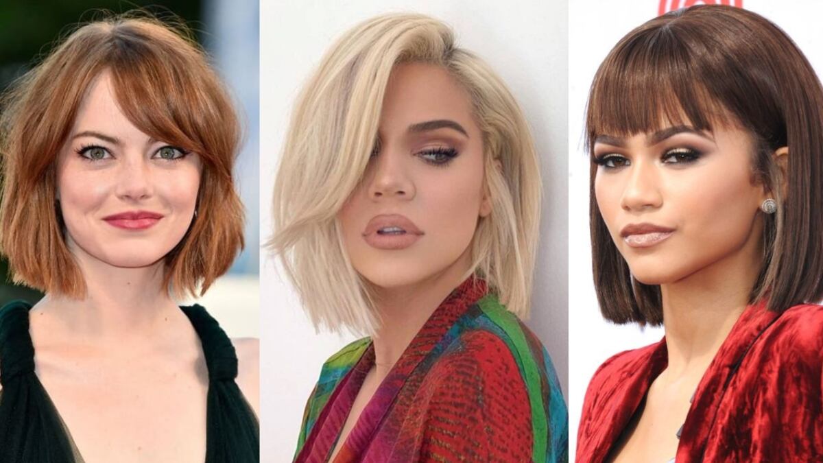 Cortes de cabello bob con flequillo