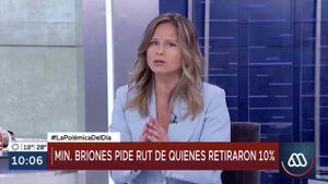 Soledad Onetto defiende petición de datos del ministro Briones: "Si hoy el RUT te lo piden en cualquier parte"