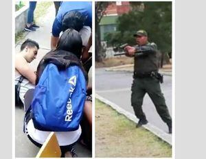 Revelan videos de policías agrediendo brutalmente a estudiantes en Soacha
