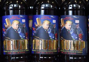 “Trump, el presidente de los divididos Estados Unidos de América" es el nombre de una nueva cerveza ucraniana