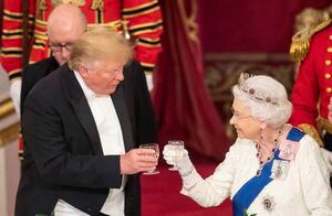 La reina Isabel habría usado una tiara con “encanto para protegerse del mal”  durante visita de Donald Trump